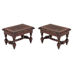 Italian Renaissance Oak Foot Stool