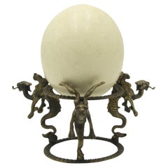 Sculture di uova di struzzo del Rinascimento italiano