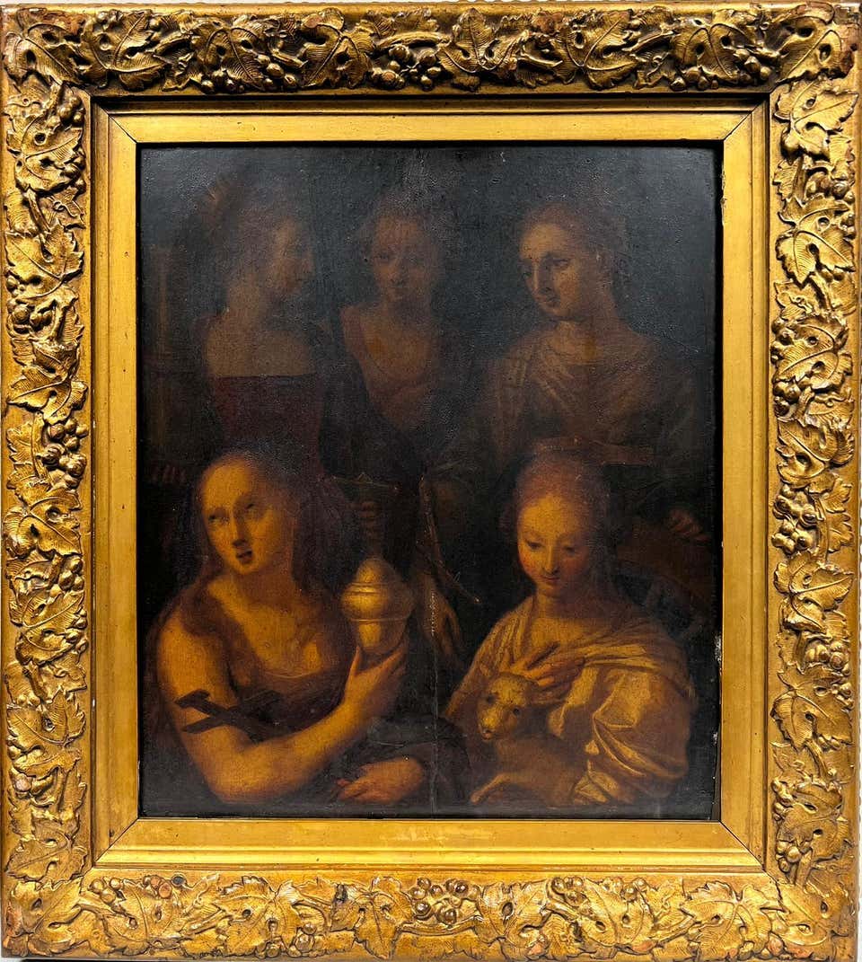 Dutch School - Fine Dutch Oil Painting Portrait of a Renaissance Lady ...