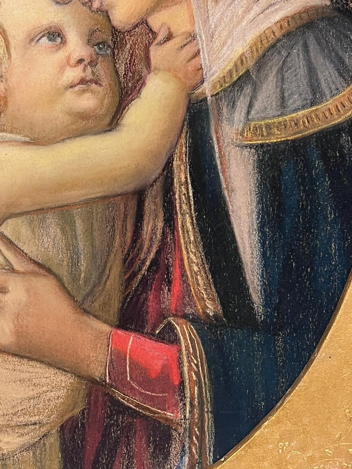The Madonna with Christ Child & St. Johns Chef-d'œuvre de la Renaissance en vente 1