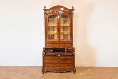 Italian Renaissance revival Bookcase Secretaire, 19th Century