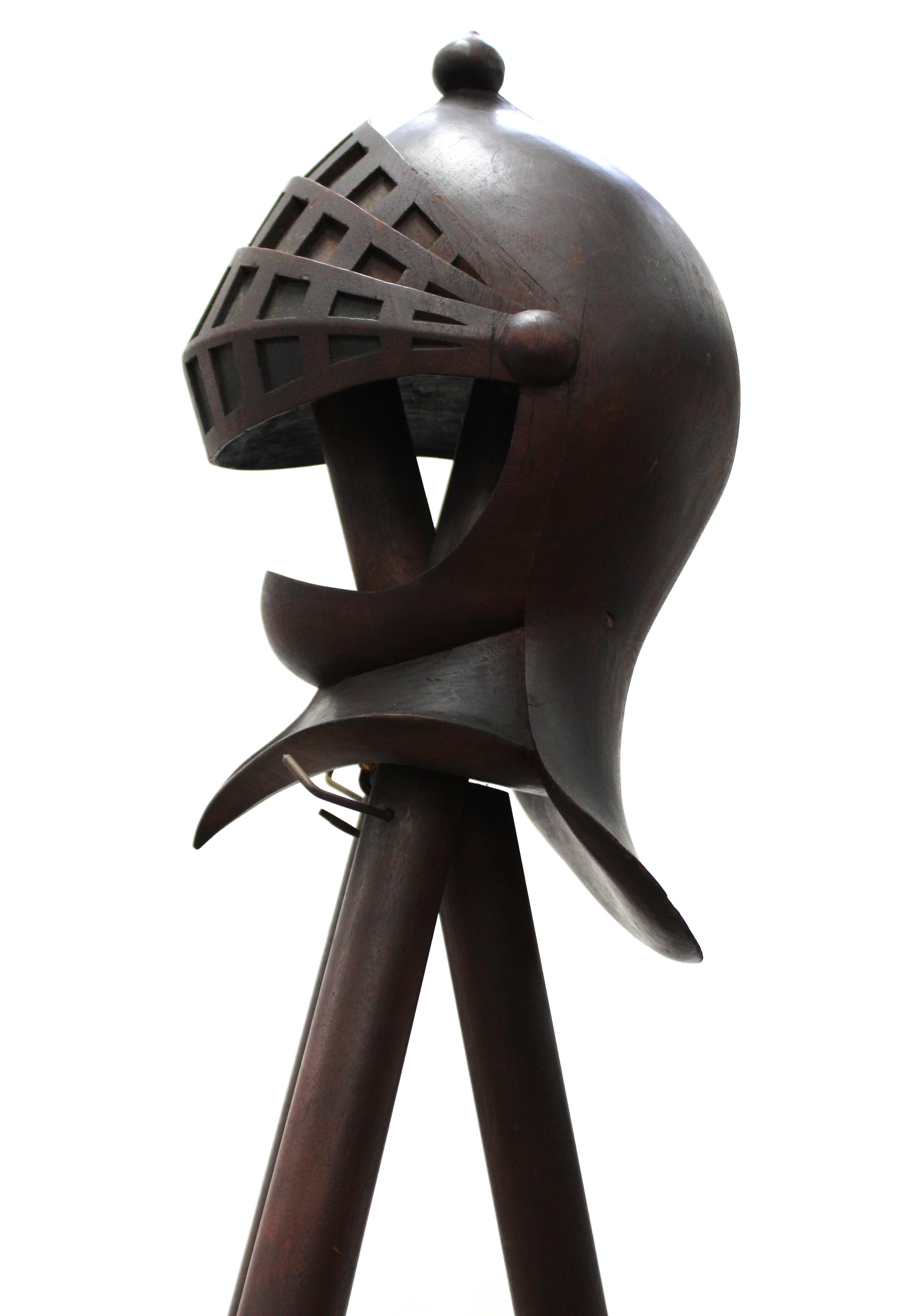 Italian Renaissance Revival Easel with Jousting Lances & Knight Helmet Finial 7