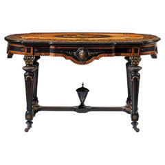 Italian Renaissance Revival Library Table