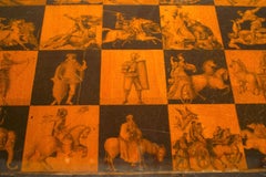 Italian Renaissance Revival Penwork Game Table