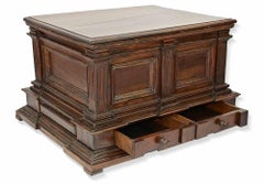 Italian Renaissance Revival Walnut Cassone (Marriage Chest), Early 19th Century