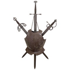 Italian Renaissance Style Arms and Armour Wall Plaque