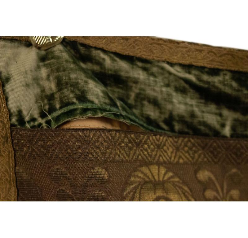 19th Century Italian Renaissance Style Beige and Green Shield For Sale