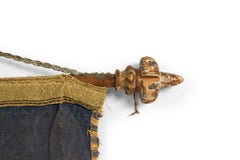 Italian Renaissance Style Blue Velvet Banner