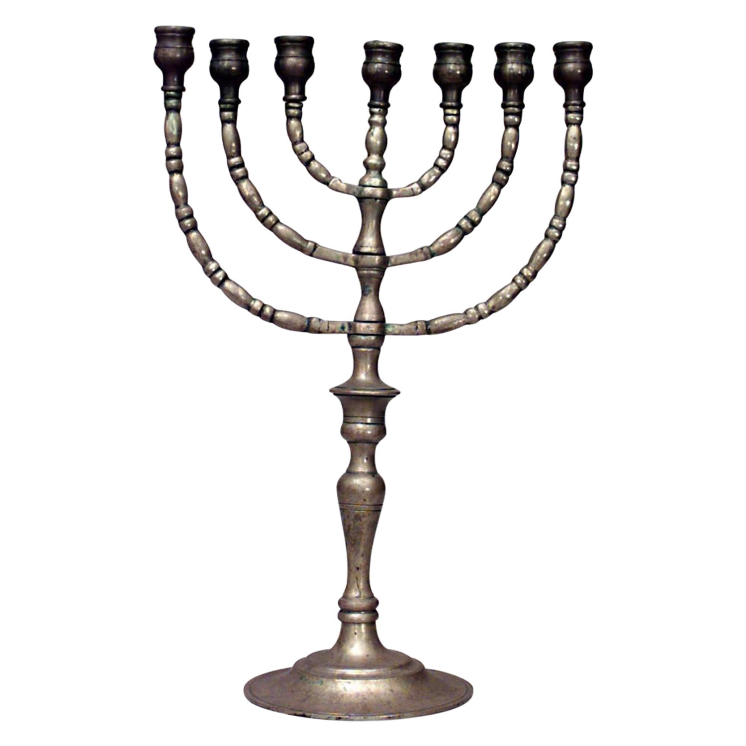Italian Renaissance Style Brass Menorah