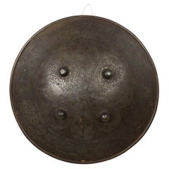 Italian Renaissance Style Etched Metal Shield