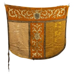 Antique Italian Renaissance Style Gold Velvet Banner