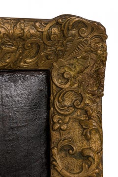 Italian Renaissance-Style Oil Painting of a White Peacock & Other Birds in Frame