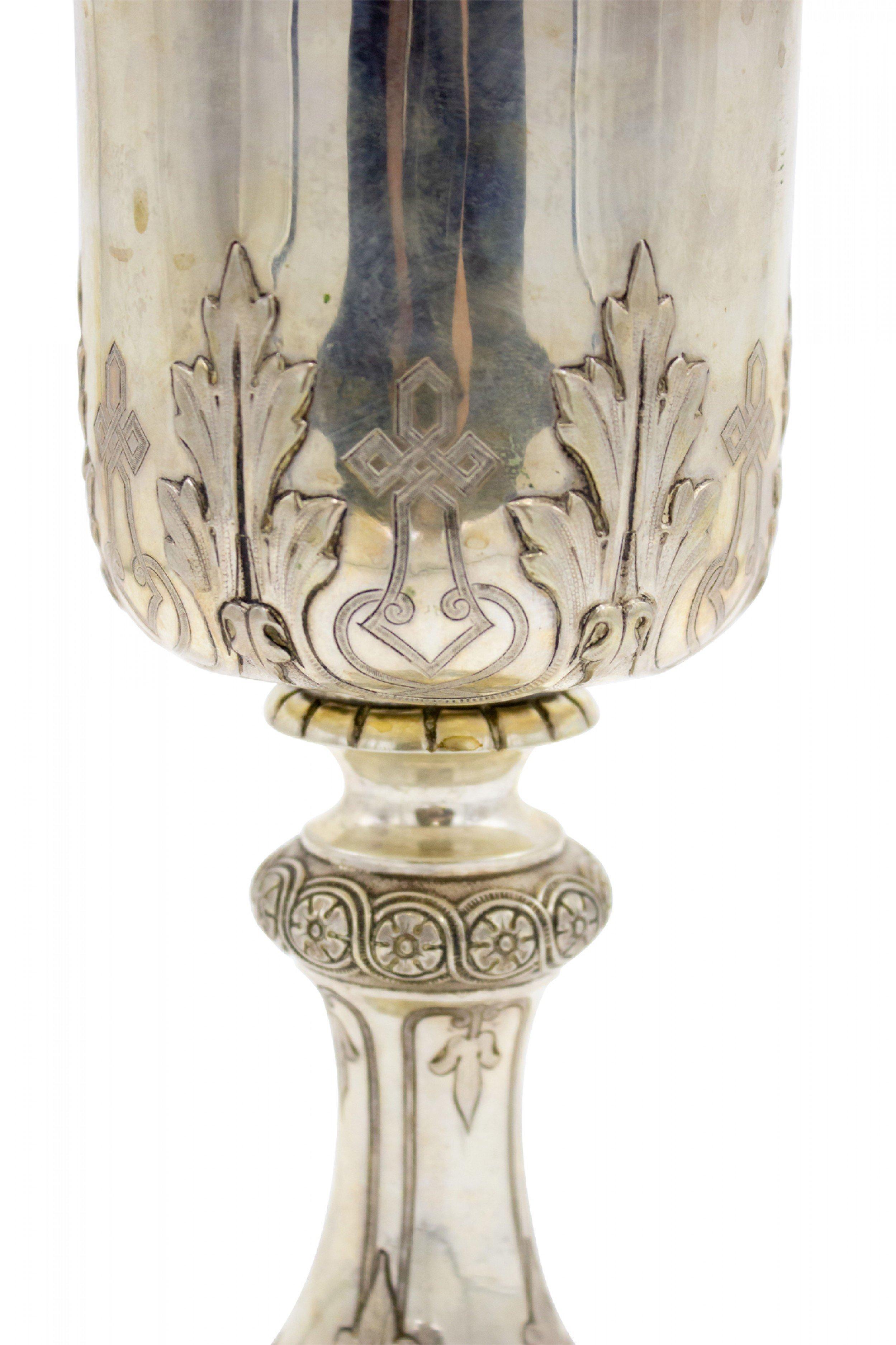 Italian Renaissance Style Silver Chalice In Good Condition For Sale In New York, NY