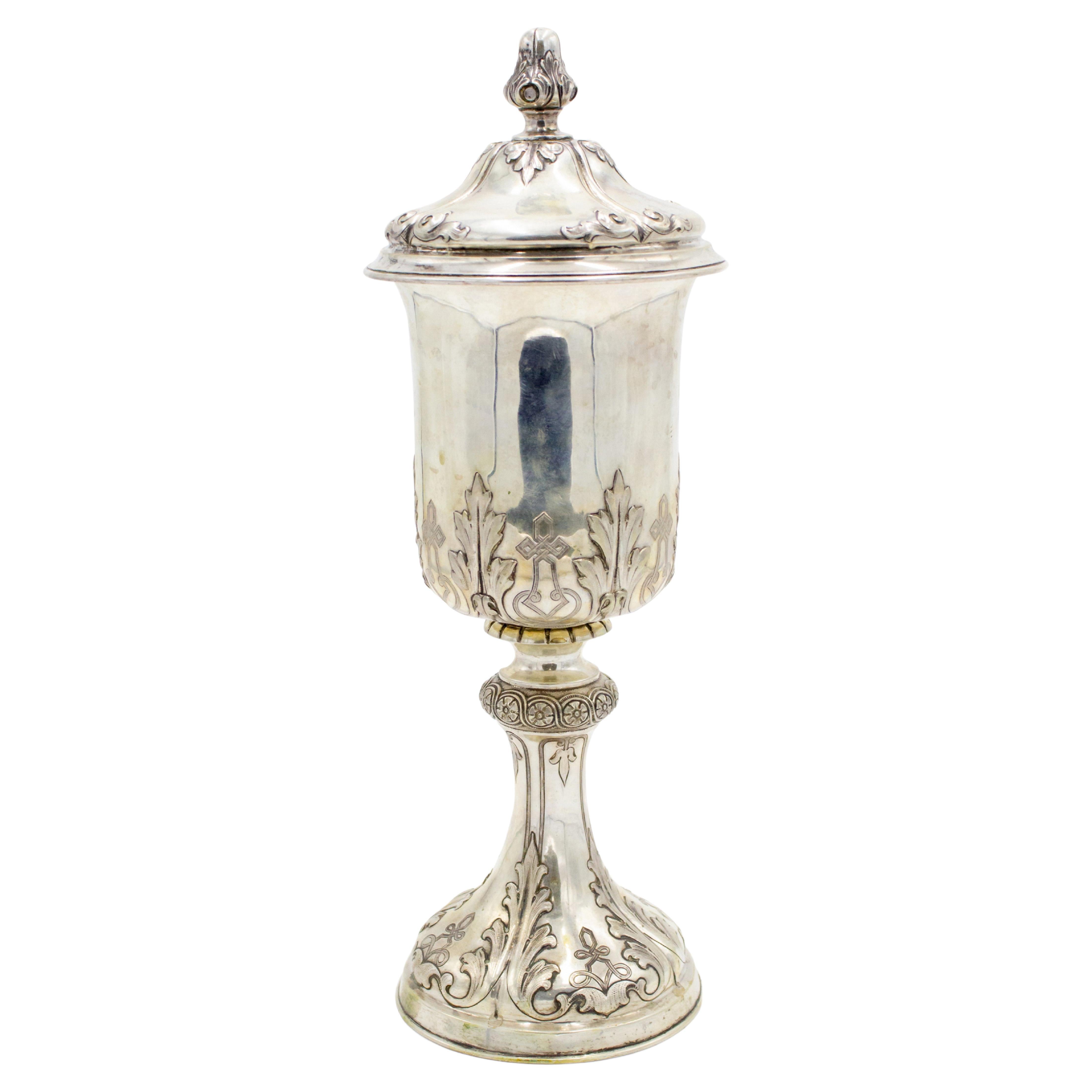 Italian Renaissance Style Silver Chalice For Sale