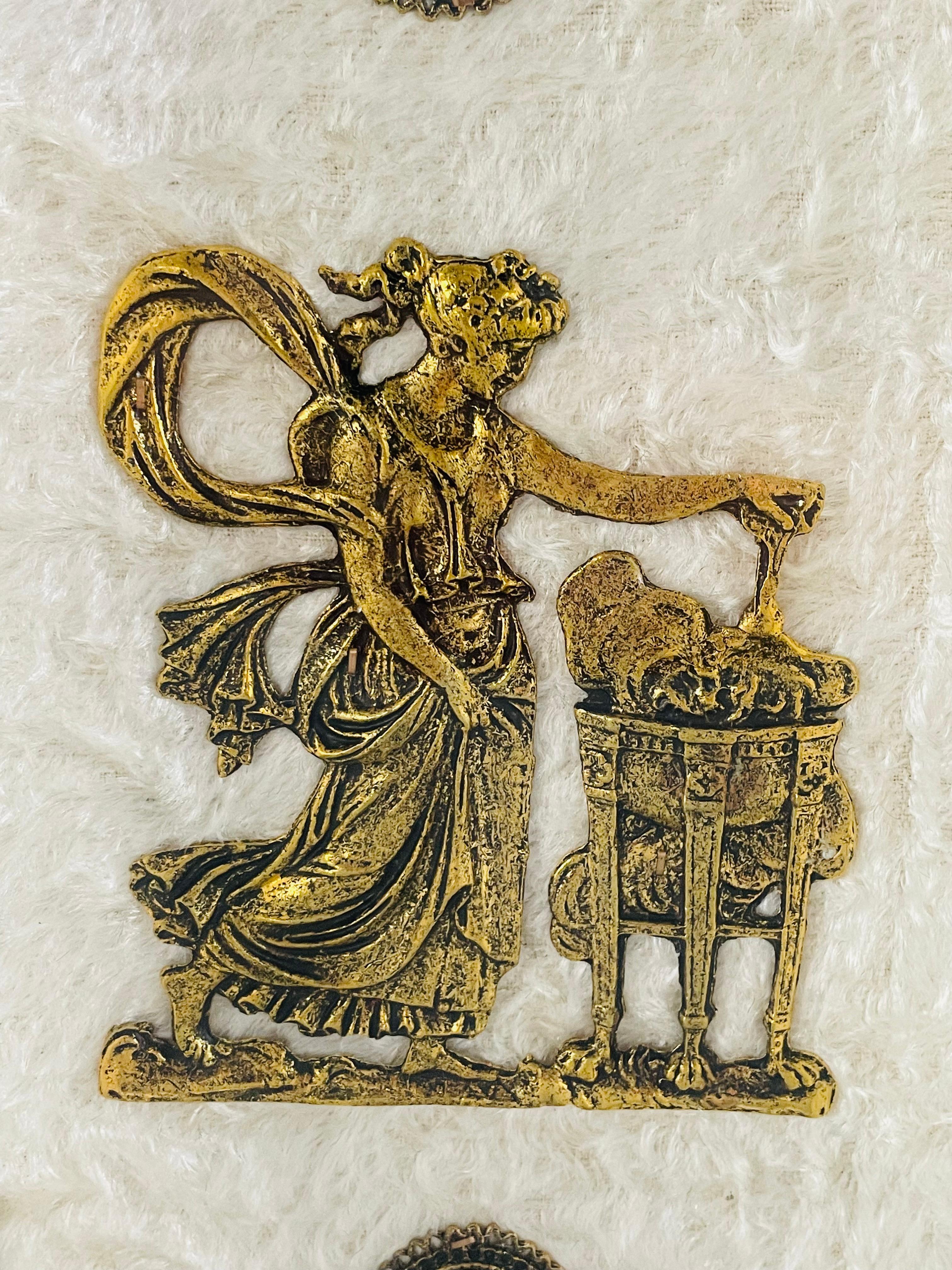 Dekorative italienische Wandtafel im italienischen Renaissance-Stil, ein Paar (20. Jahrhundert) im Angebot