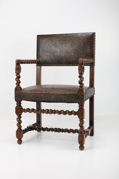 Italian Renaissance-Style Walnut Armchair