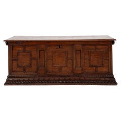 Italian Renaissance Style Walnut Cassone or Chest