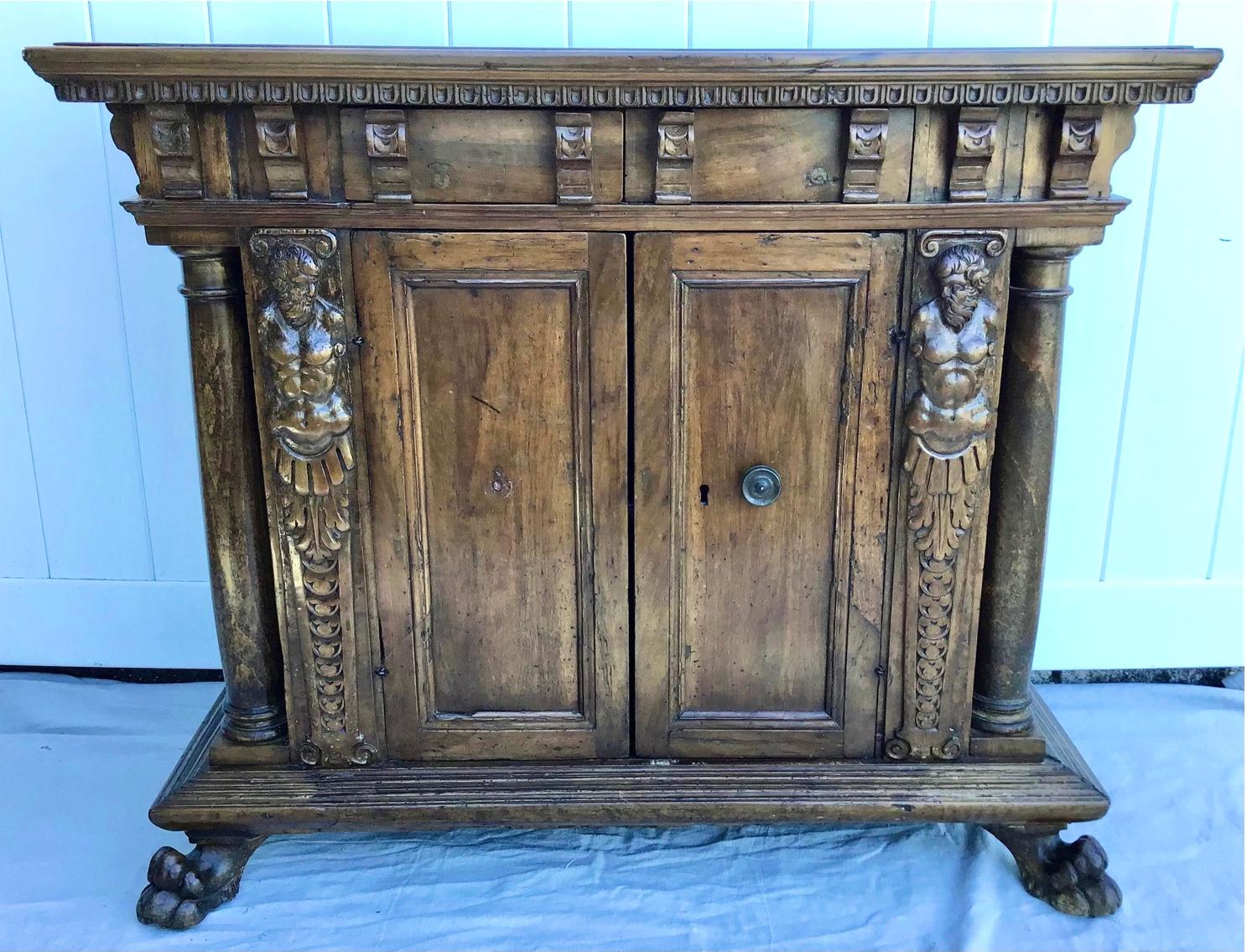 Italian Renaissance Style Walnut Credenza 3