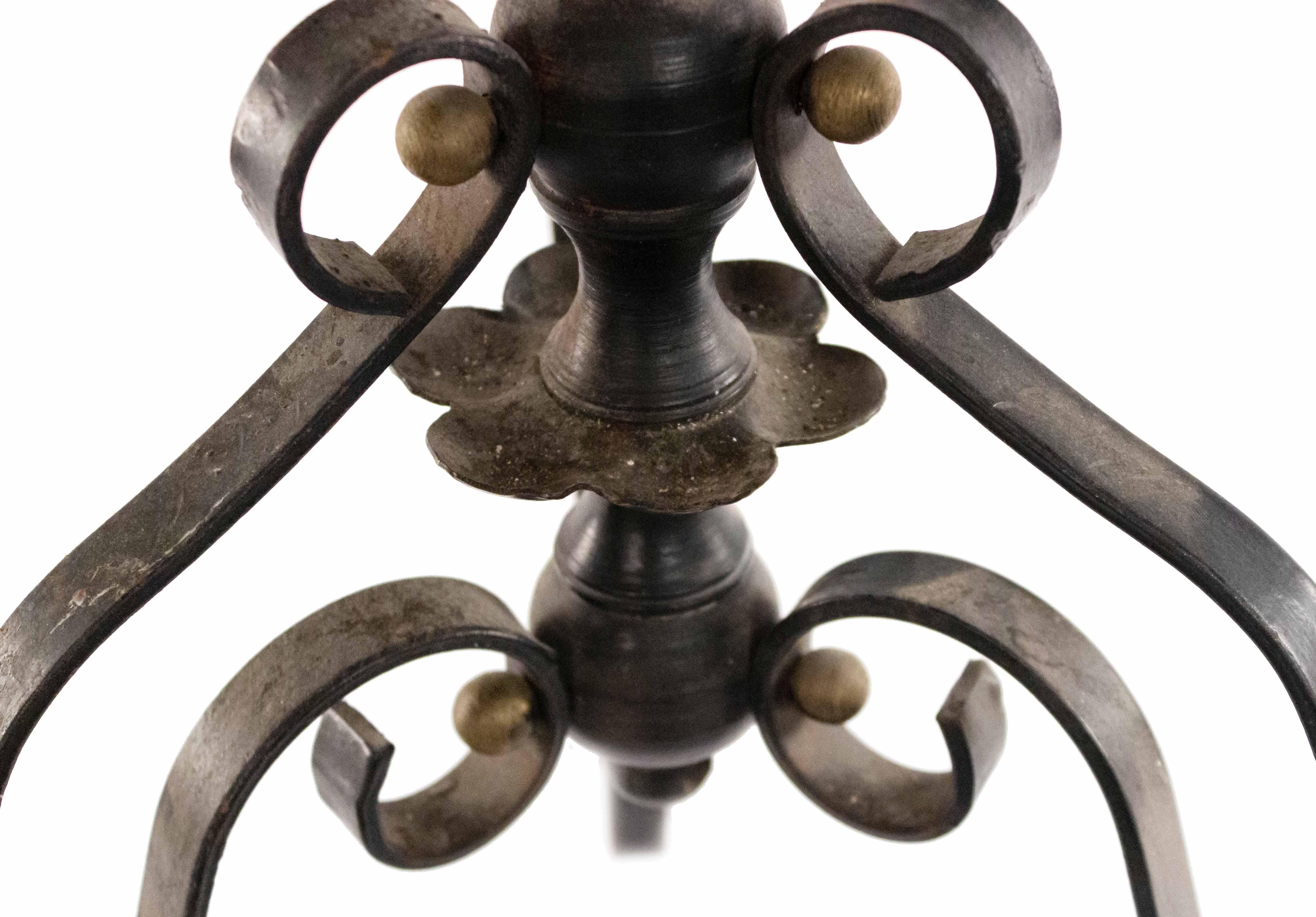 Italian Renaissance Style Wrought Iron Floor Armillary Globe For Sale 1