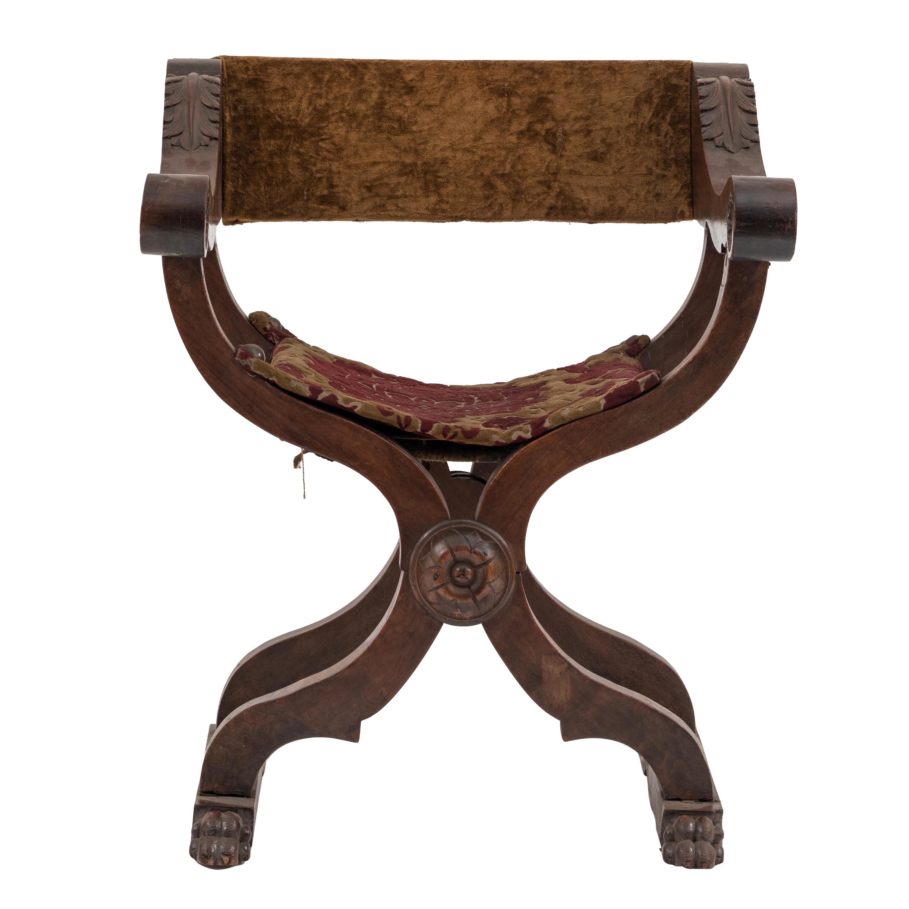 Italian Renaissance Walnut Arm Chair