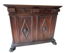 Italian Renaissance Walnut Credenza
