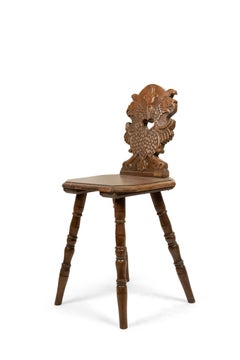 Italian Renaissance Walnut Sgabelli