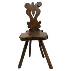 Italian Renaissance Walnut Sgabelli Stools