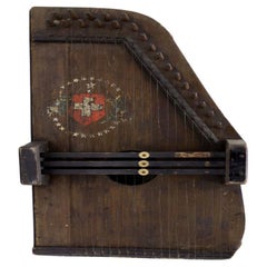 Italian Renaissance Wooden Zither Antique Italian Renaissance Wooden Zither