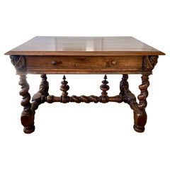 Italian Renaissance Writing Desk With Drawer