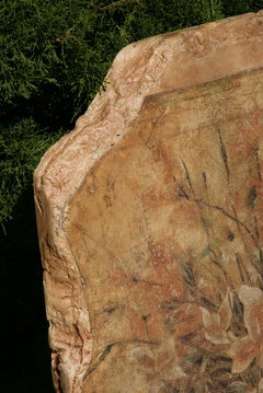 Italian Replica Fresco Floral Wall Panel