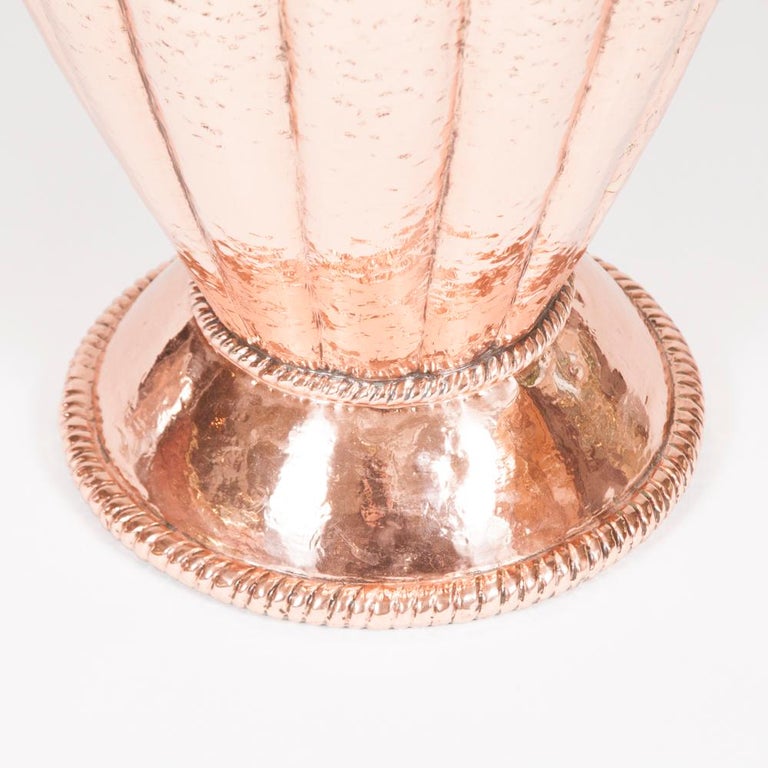 Italian Repoussé Copper Vase For Sale at 1stDibs