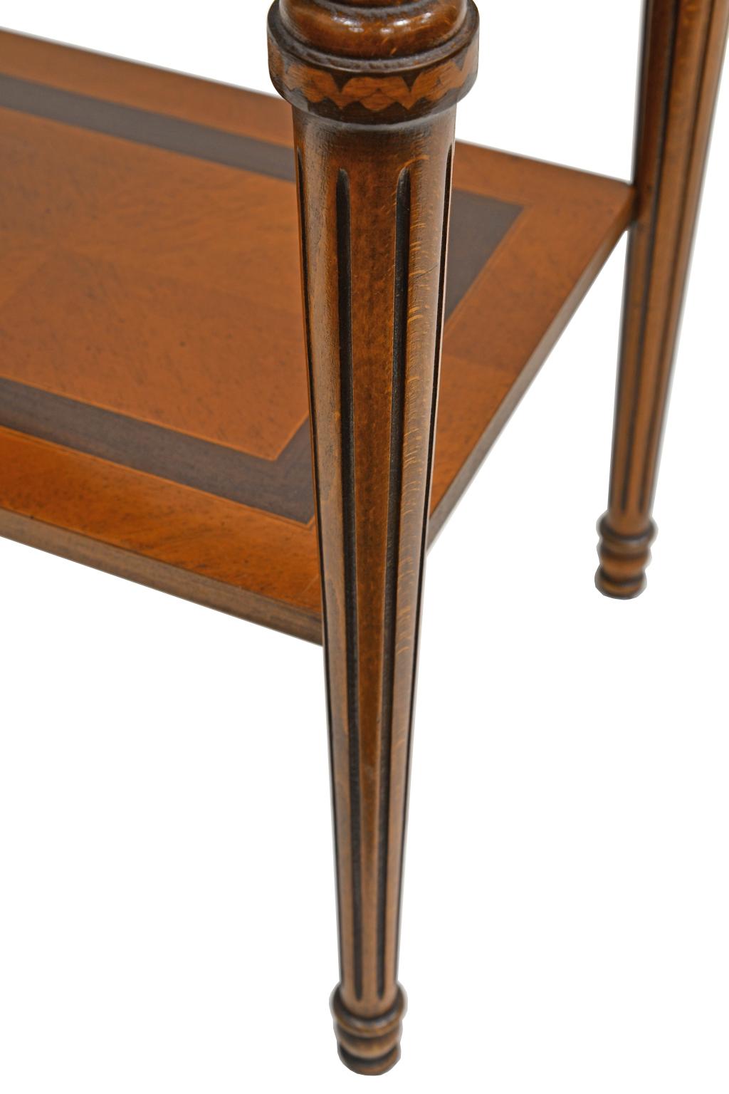 Italian Reproduction Side Table with Marquetry and Inlays by Baggio 5