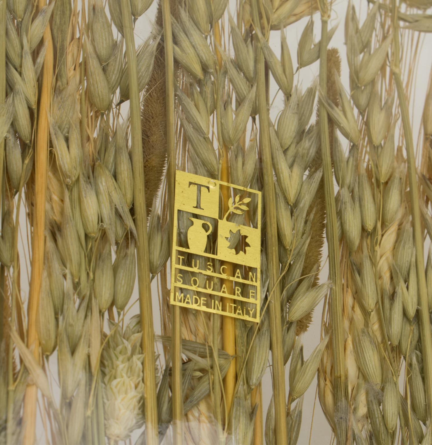 Acrylic Italian Resin and Wheat Centerpiece Bowl Platter