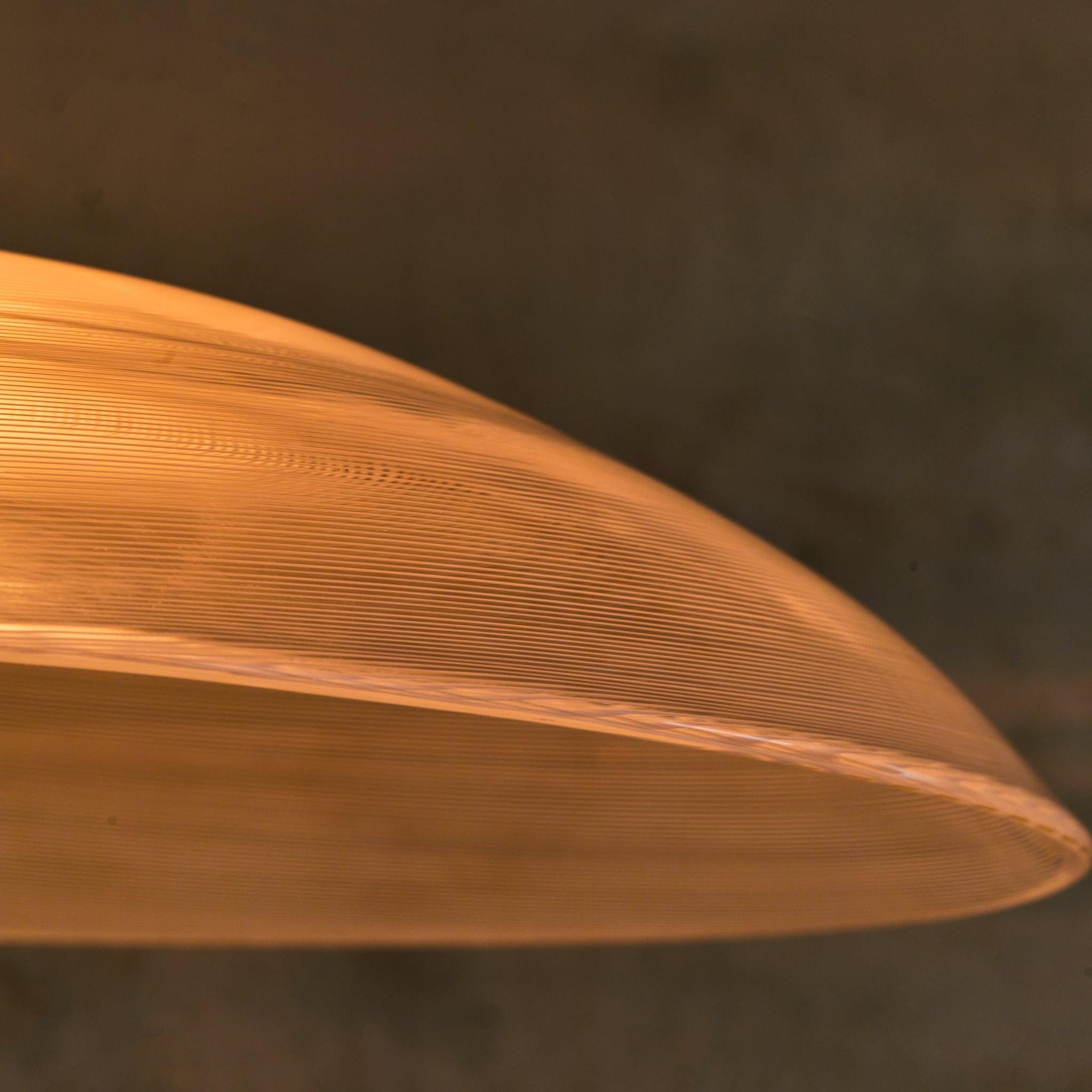 Italian Reticello Murano Glass Pendant, 1970s (Moderne) im Angebot