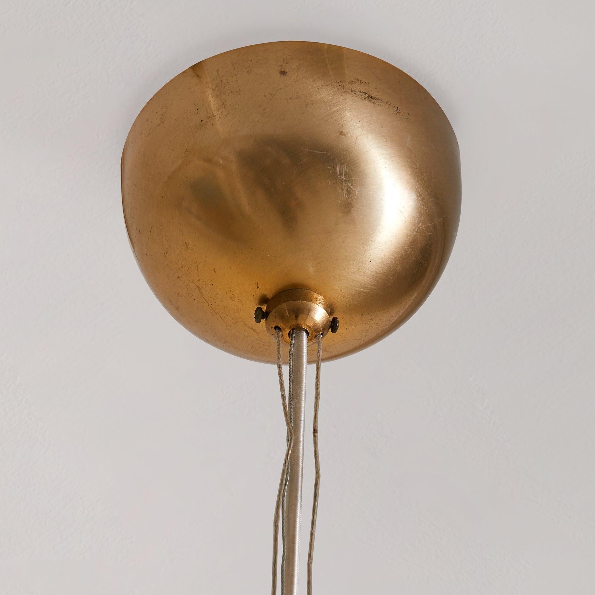 Italian Reticello Murano Glass Pendant, 1970s (Italienisch) im Angebot