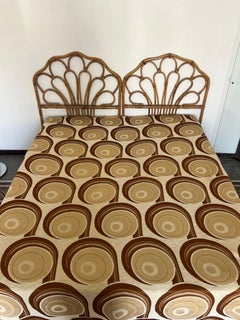 Italian Reversible Geometric Woven Bedspread, circa 1970