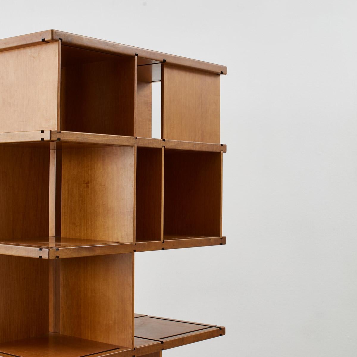 Italian Revolving bookcase 1970s 2