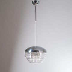 Ciondolo in vetro a coste italiano, circa 1970