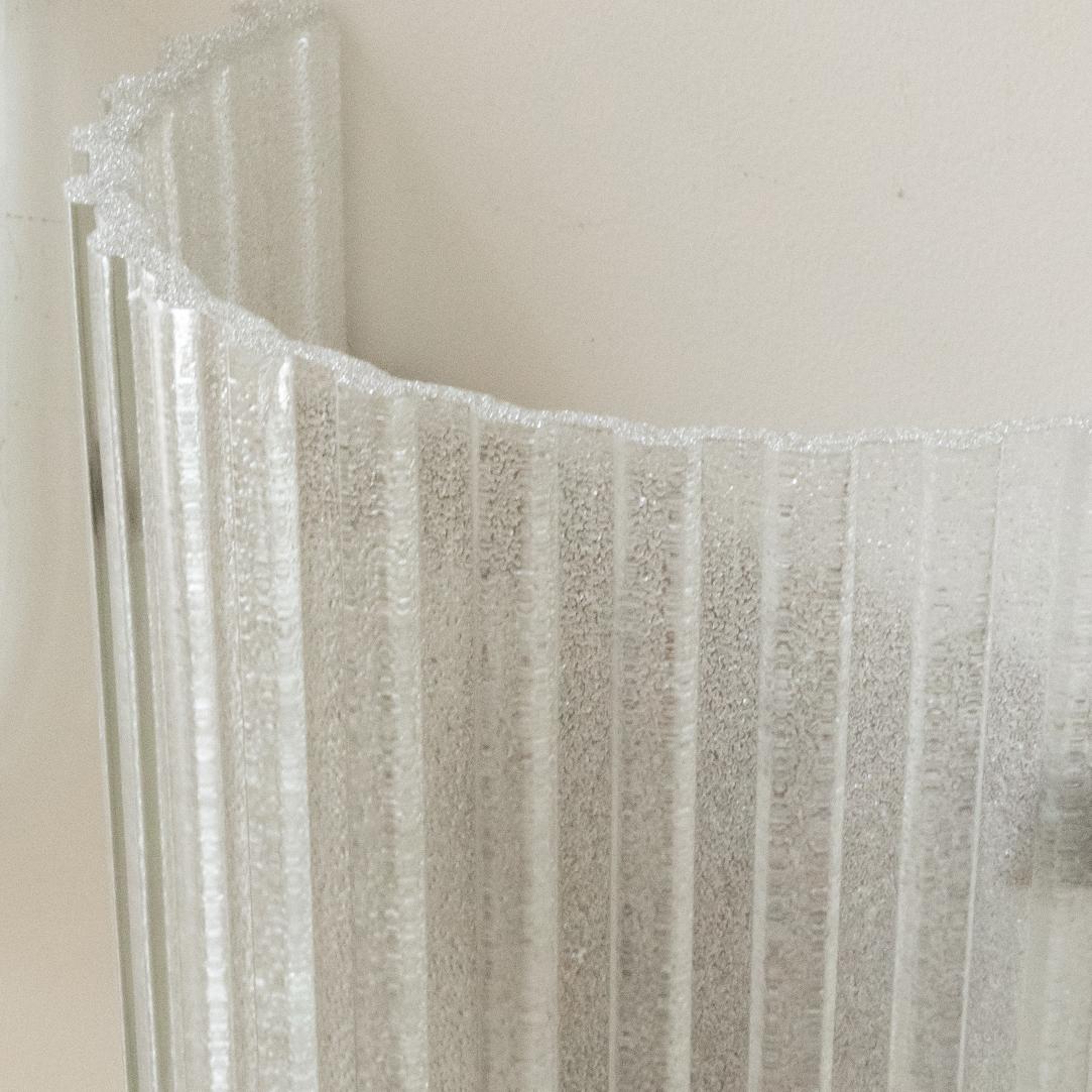 Italian Ribbed Glass Sconces 1
