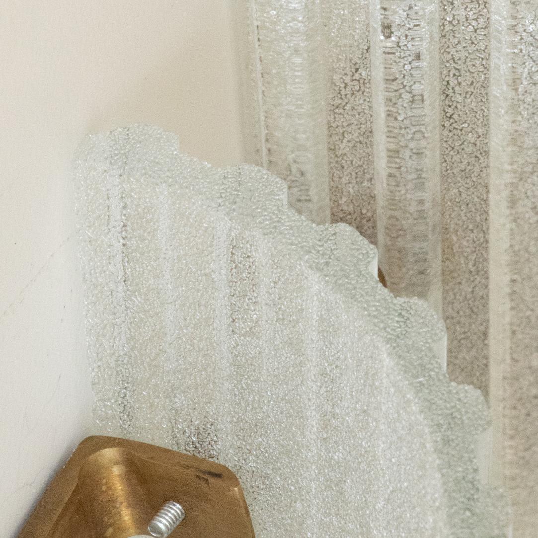 Italian Ribbed Glass Sconces 2
