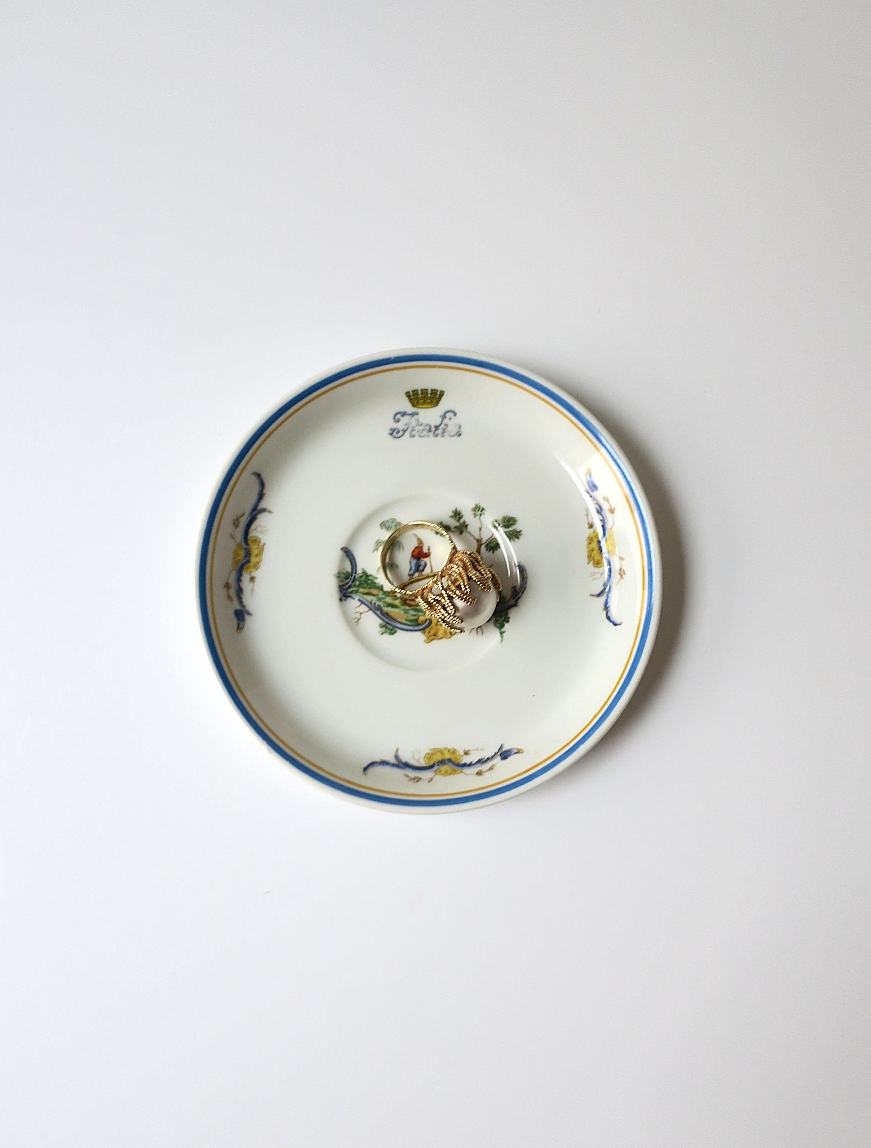 Plat en porcelaine italien Richard Ginori Chinoiserie Italia Bon état - En vente à New York, NY