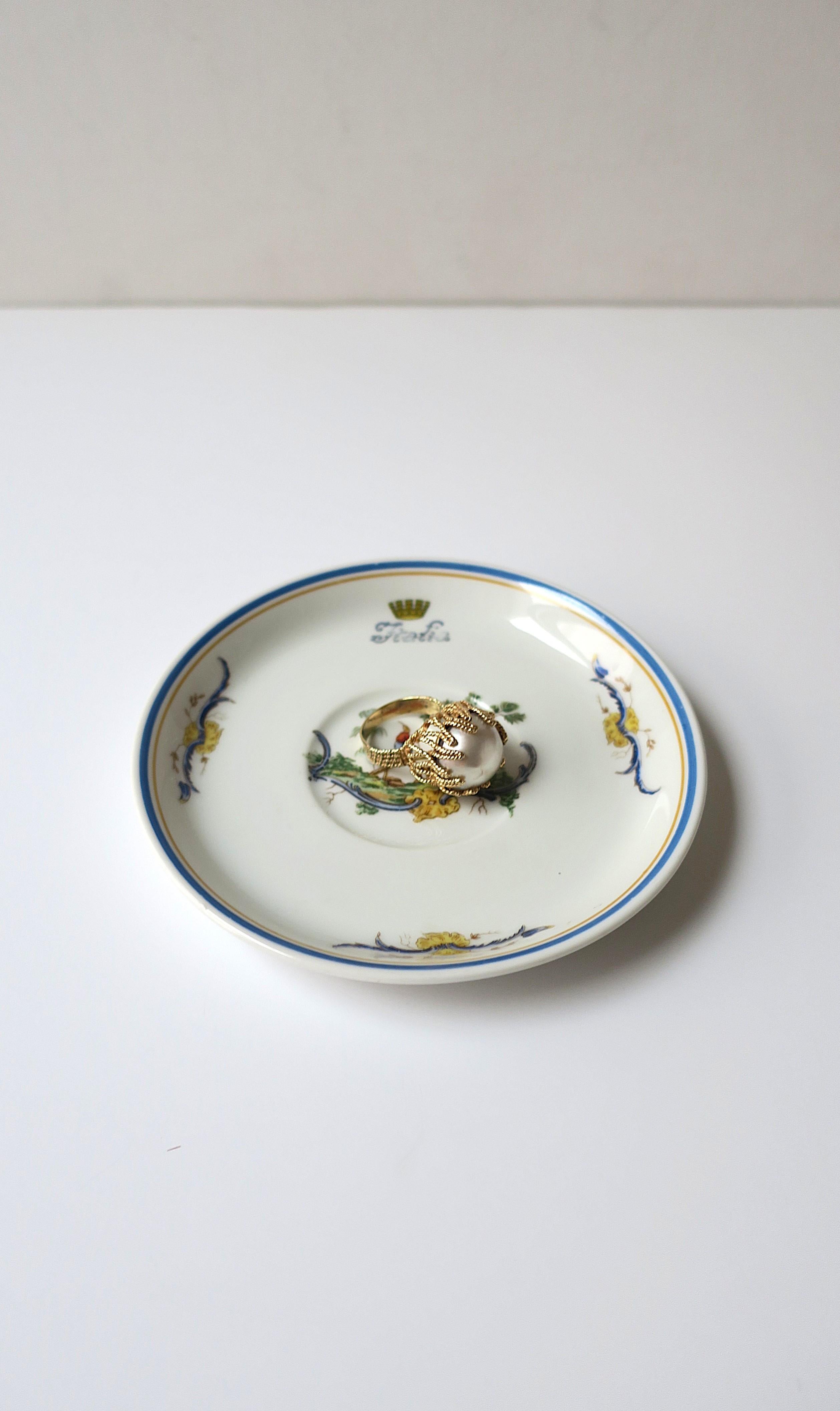 20ième siècle Plat en porcelaine italien Richard Ginori Chinoiserie Italia en vente