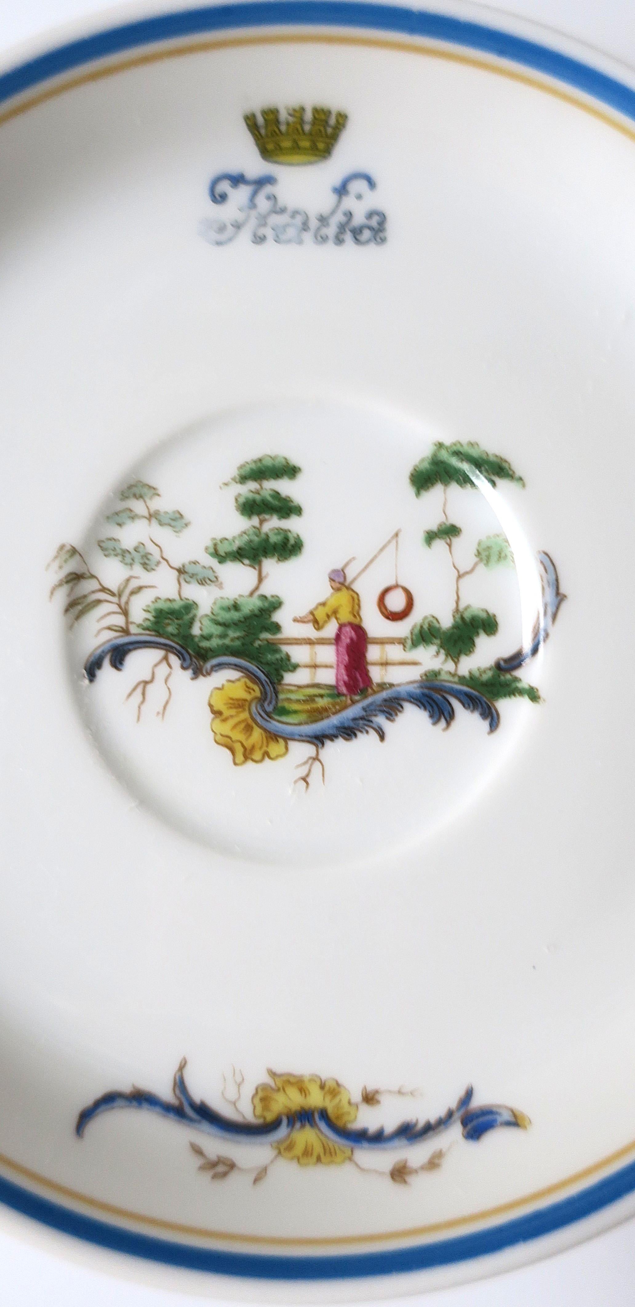 Porcellana Piatto in porcellana Richard Ginori Chinoiserie Italia in vendita