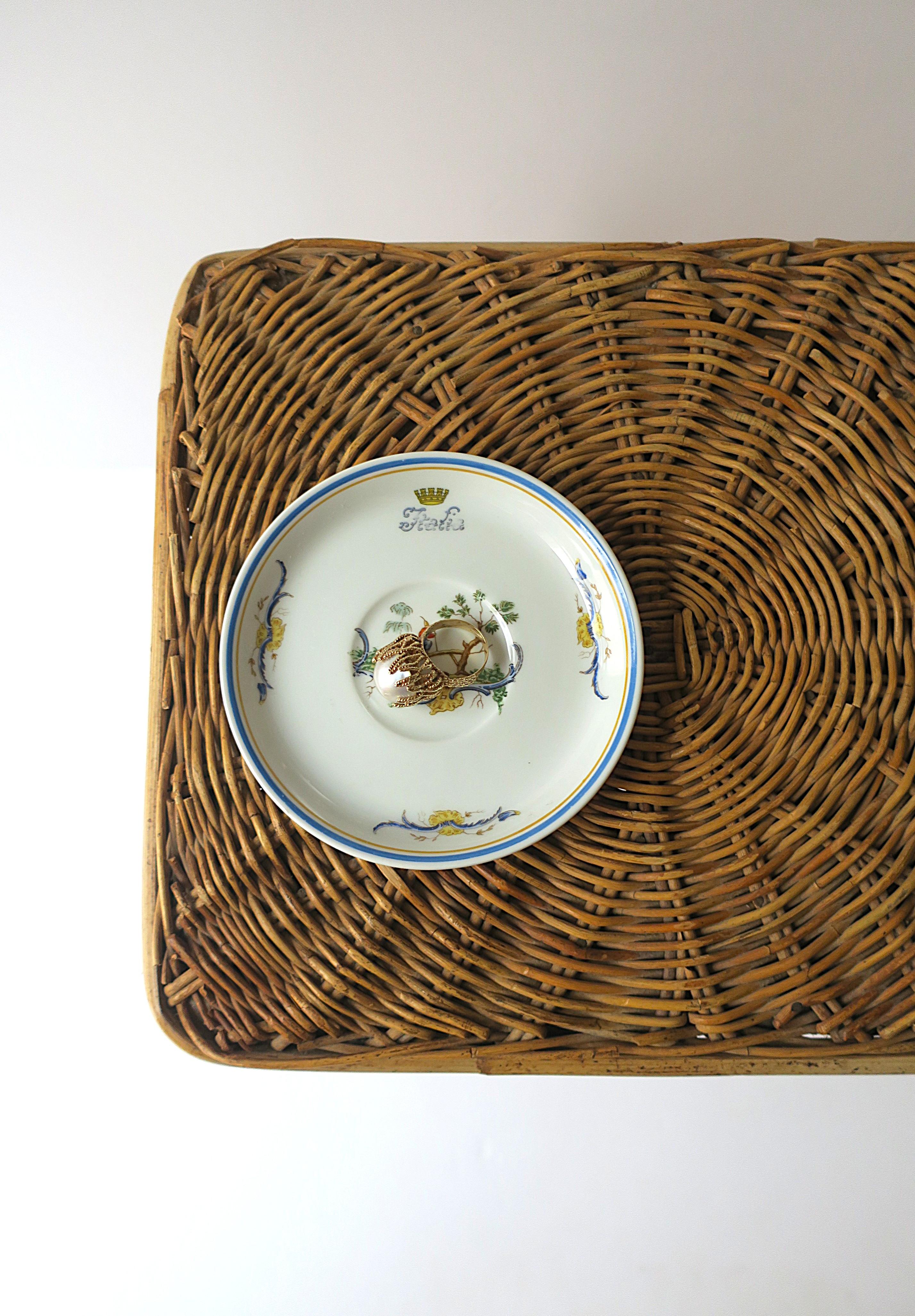 Plat en porcelaine italien Richard Ginori Chinoiserie Italia en vente 1