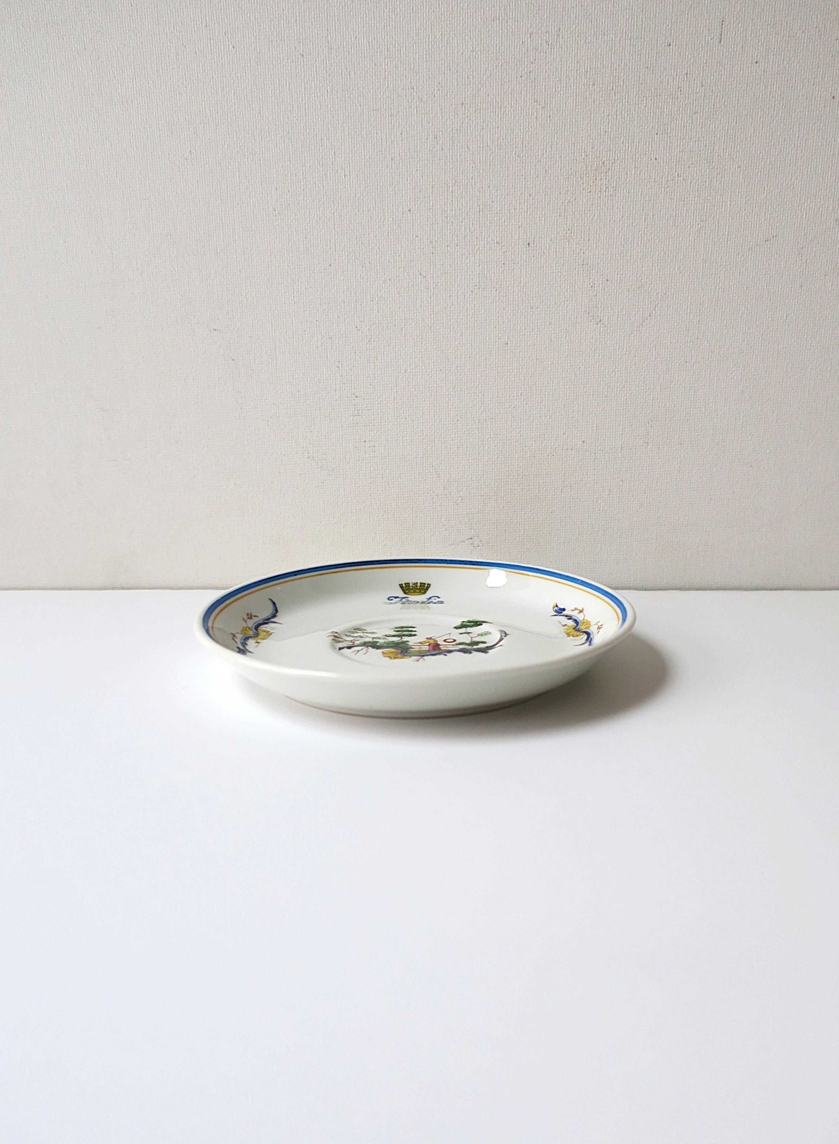 Piatto in porcellana Richard Ginori Chinoiserie Italia in vendita 2