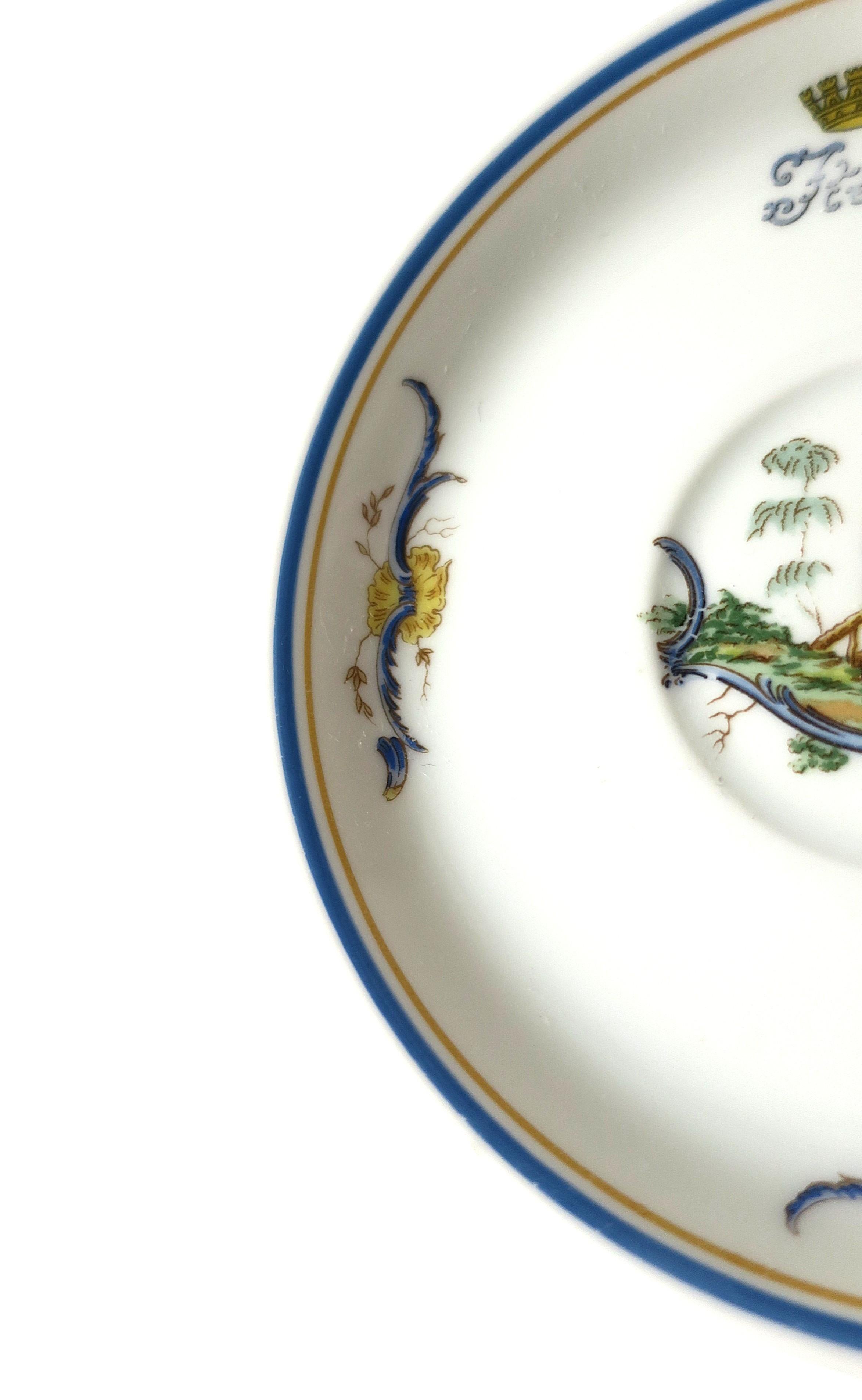 Plat en porcelaine italien Richard Ginori Chinoiserie Italia en vente 3