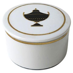 Italian Richard Ginori Porcelain Jewelry Box Neoclassical