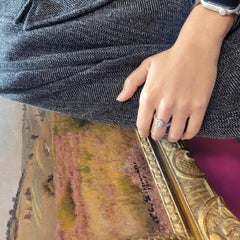 Italian ring in sterling silver and zirconite. Central zirconite emerald cut