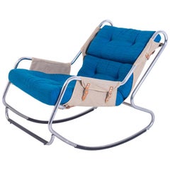 Chaise à bascule italienne, années 1950