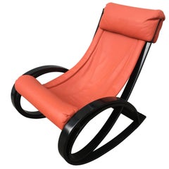 Italian Rocking Chair by Gae Aulenti for Poltronova